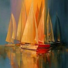 Схема вышивки «żagłówki»