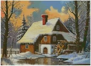 Młyn wodny zimą 1 - оригинал