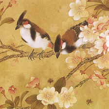 Схема вышивки «Китайская экзотика - птицы»