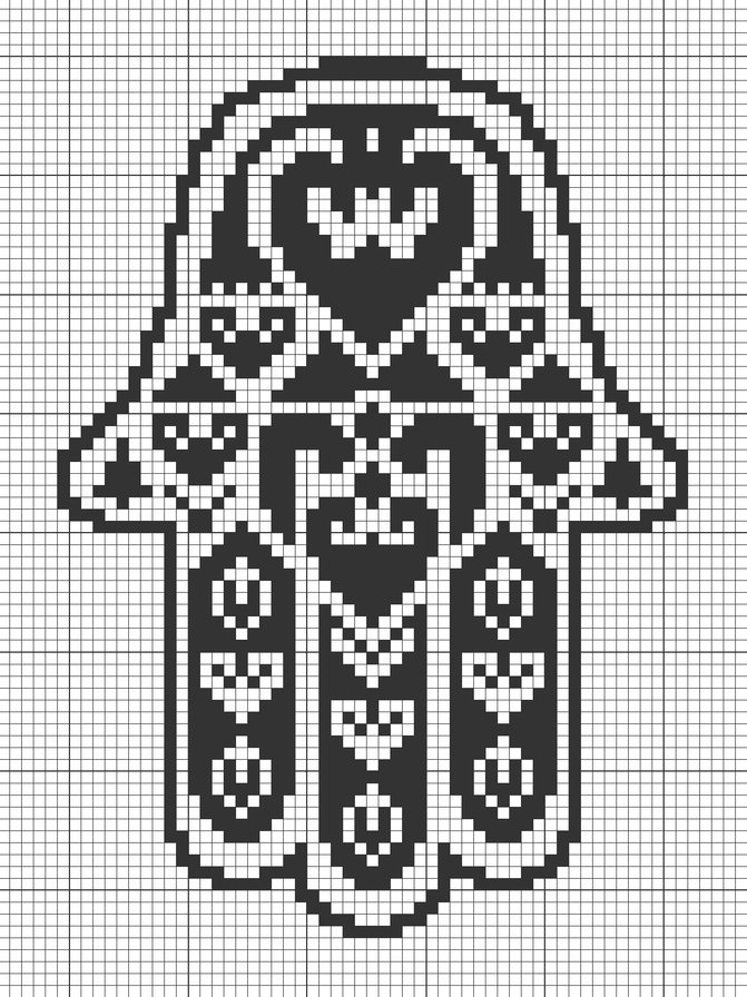 Рука Фатимы (Хамса) - рука фатимы, хамса, монохром - оригинал