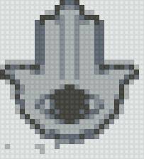 Рука Фатимы (Хамса) - хамса, монохром, рука фатимы - предпросмотр