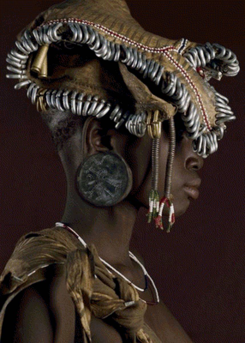 портрет африканки - африка, африканка, этника - предпросмотр