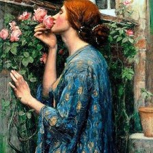 kobieta z różami