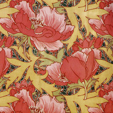 Оригинал схемы вышивки «William Morris маки на подушку» (№1555461)