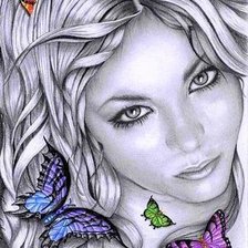 Схема вышивки «Портрет»