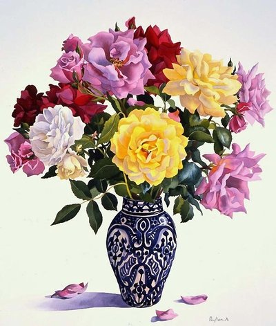 váza,kvety - оригинал