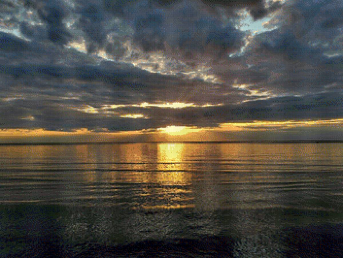 Закат - закат, море - предпросмотр