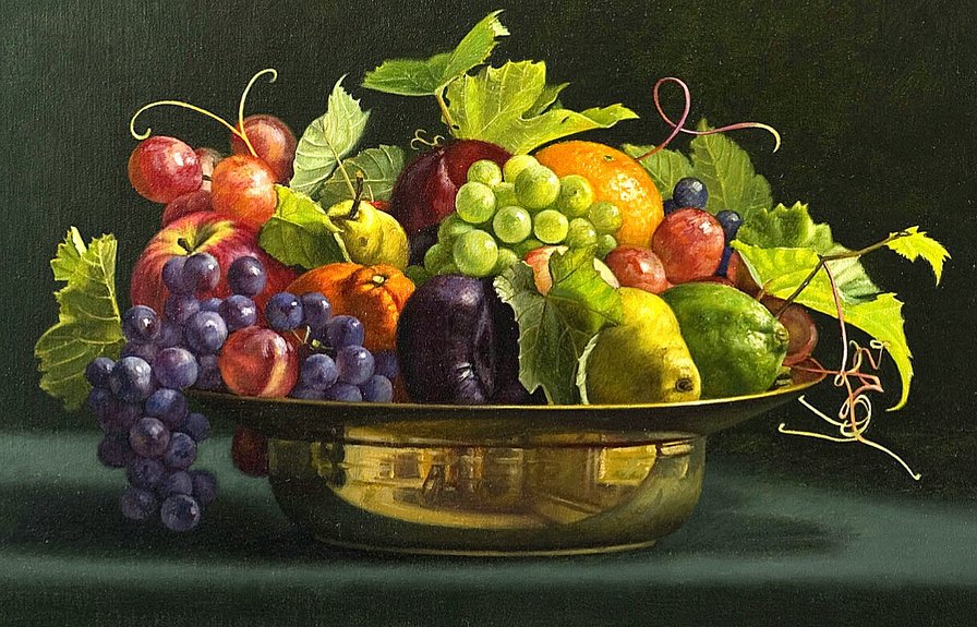 Натюрморт - вышивка крестом - оригинал