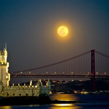 Схема вышивки «TorredeBelem/Ponte 25 de Abril»