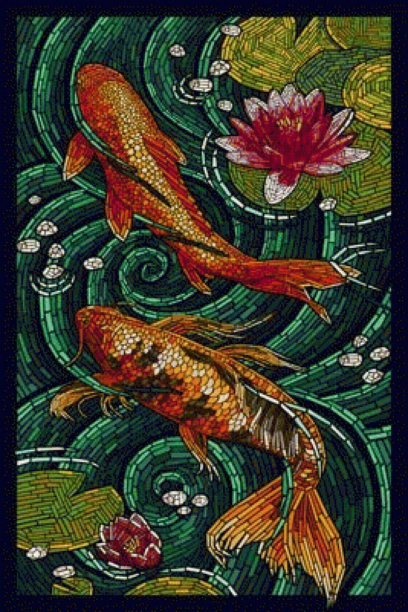 рыбы - речка, рыбы, море - предпросмотр