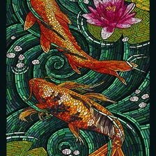 Схема вышивки «рыбы»