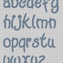 Схема вышивки «r»