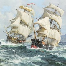 Схема вышивки «морской бой»