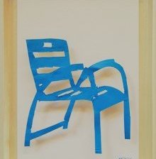 Схема вышивки «chaise bleu de NICE»