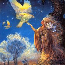 Схема вышивки «хаед женщина-дерево»