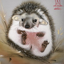 Схема вышивки «Ёжик»