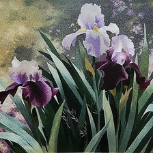 Схема вышивки «ирисы-6»