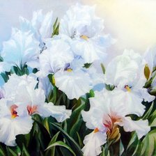 Схема вышивки «ирисы-7»