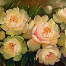 Схема вышивки «пион-4»