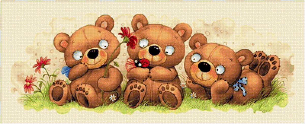 Баловни (три медведя) - друзья, мишки, компания - предпросмотр