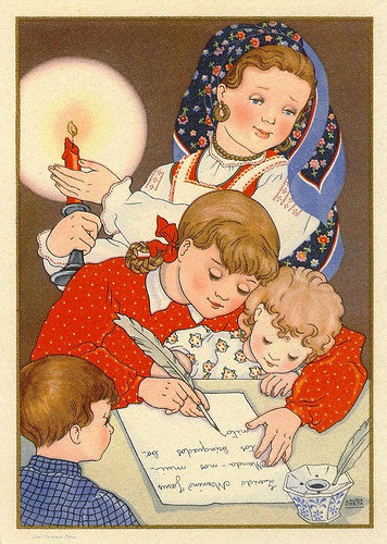 Carta Menino Jesus - religioso - оригинал