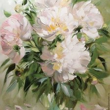 Схема вышивки «piwonie - olej»