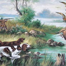 Схема вышивки «Caçada»