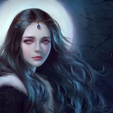 Схема вышивки «девушка»