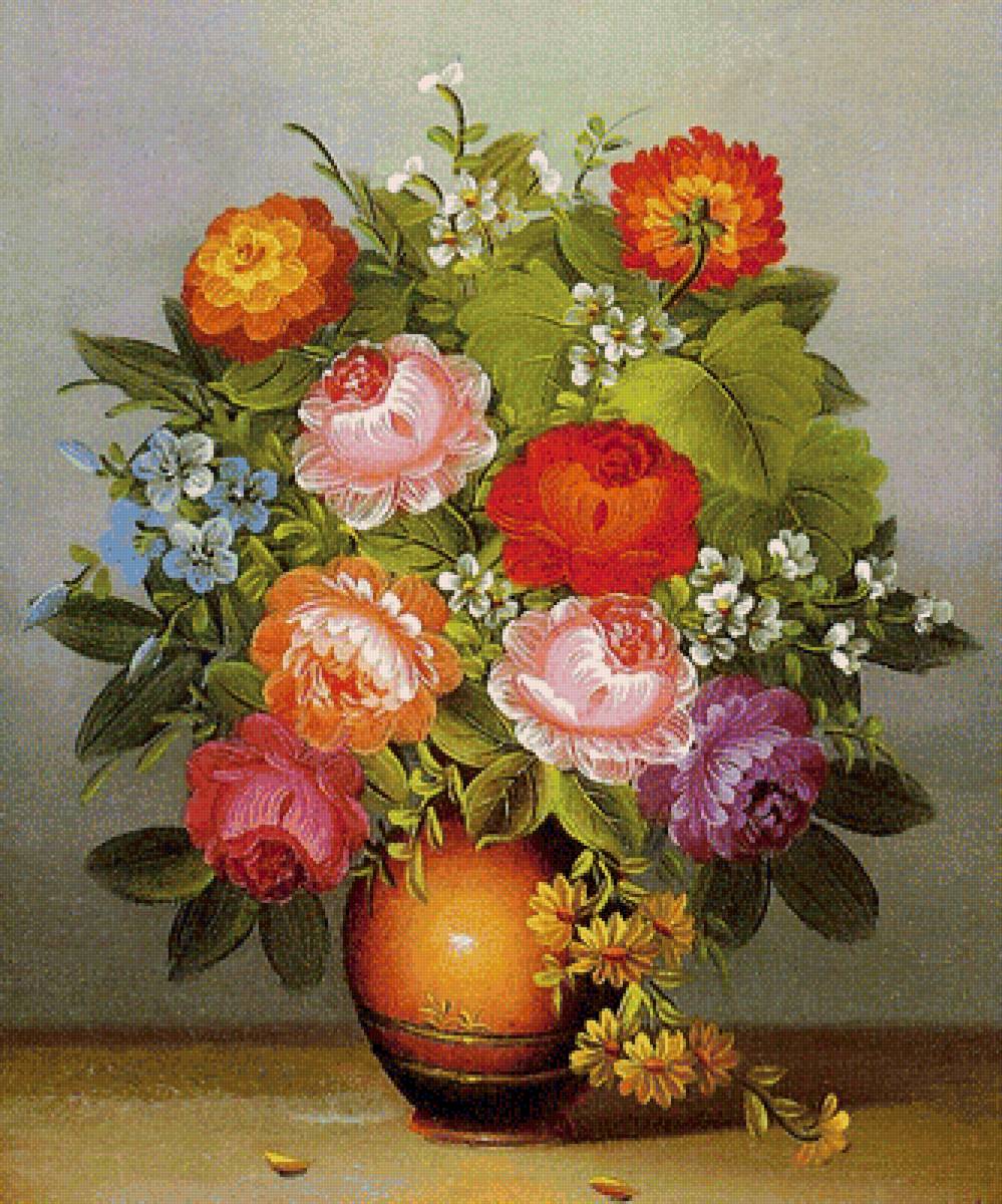 Цветы - натюрморт, цветы - предпросмотр