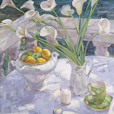 Схема вышивки «белый натюрморт»