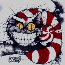 Схема вышивки «Чеширка»