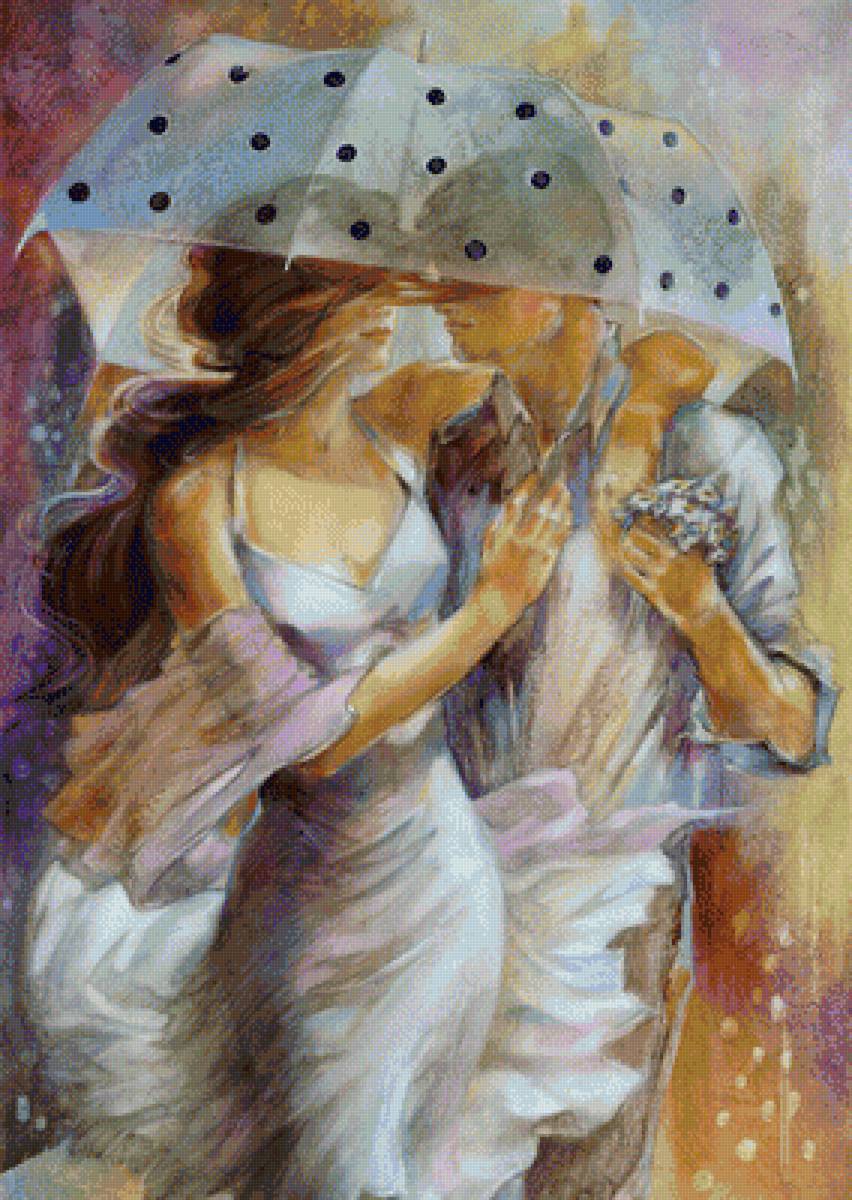 Один день в мае - любовь, пара, зонт - предпросмотр