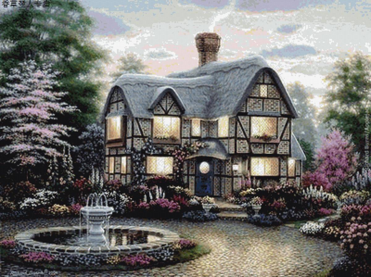 Серия Домики - пейзаж, домики - предпросмотр