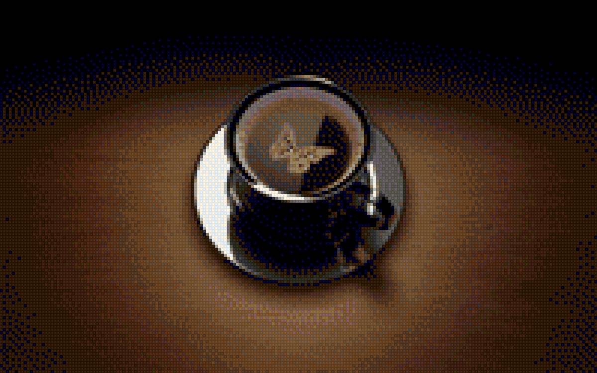 кофе с бабочкой - предпросмотр