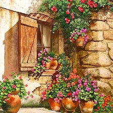 Схема вышивки «Уютный итальянский уголок»