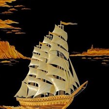 Схема вышивки «каравелла»