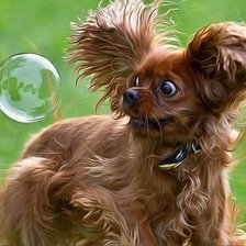 Схема вышивки «Собачка»