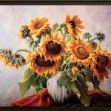 Схема вышивки «Подсолнух»