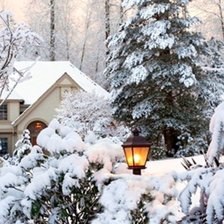 Схема вышивки «Зимний вечер 2»