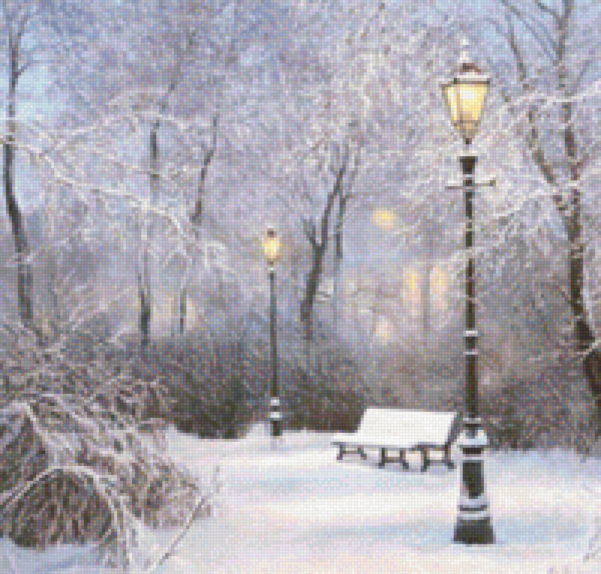 Зимний вечер - предпросмотр