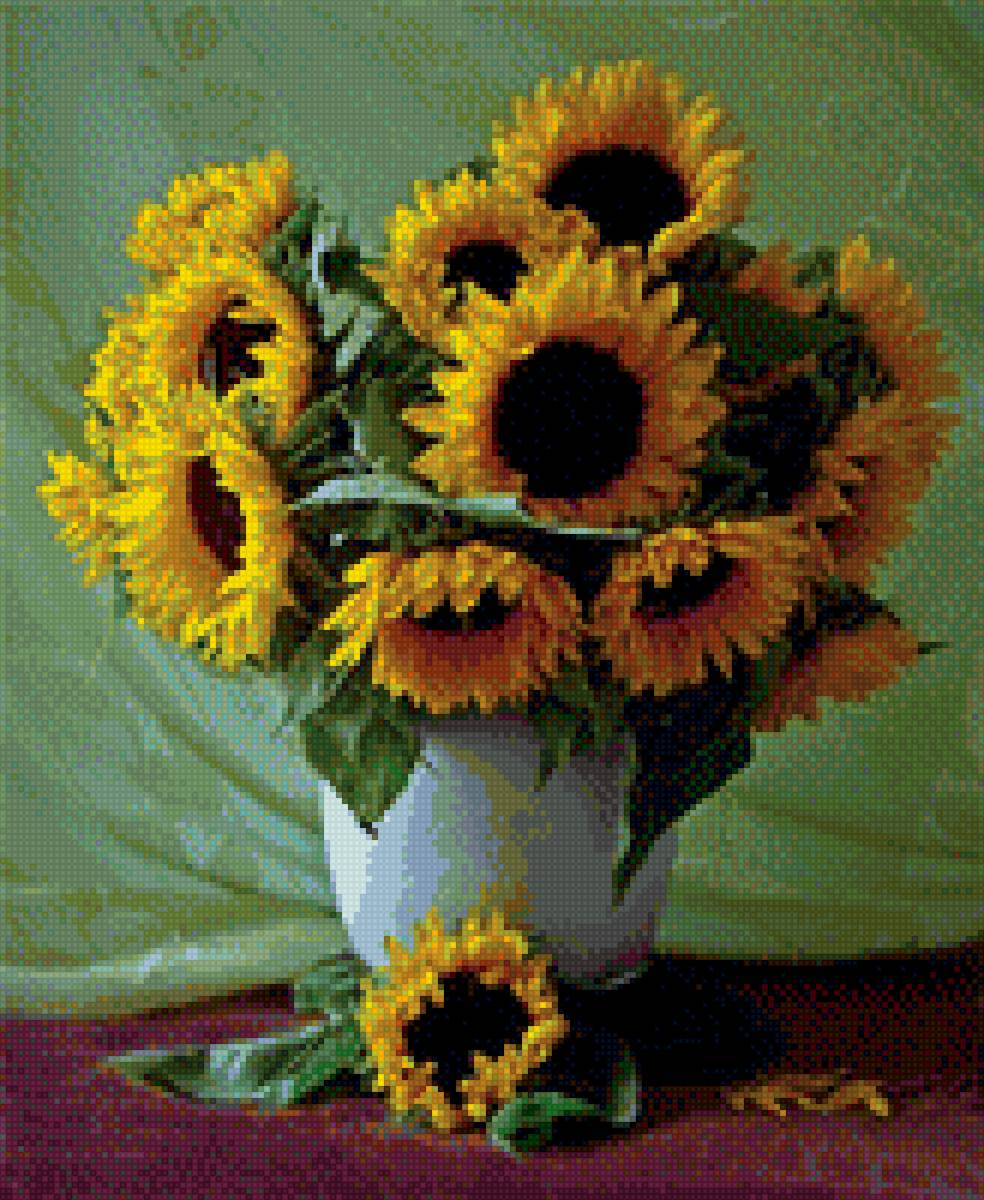 подсолнухи - лето - предпросмотр