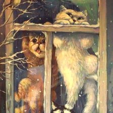 Схема вышивки «Коты»