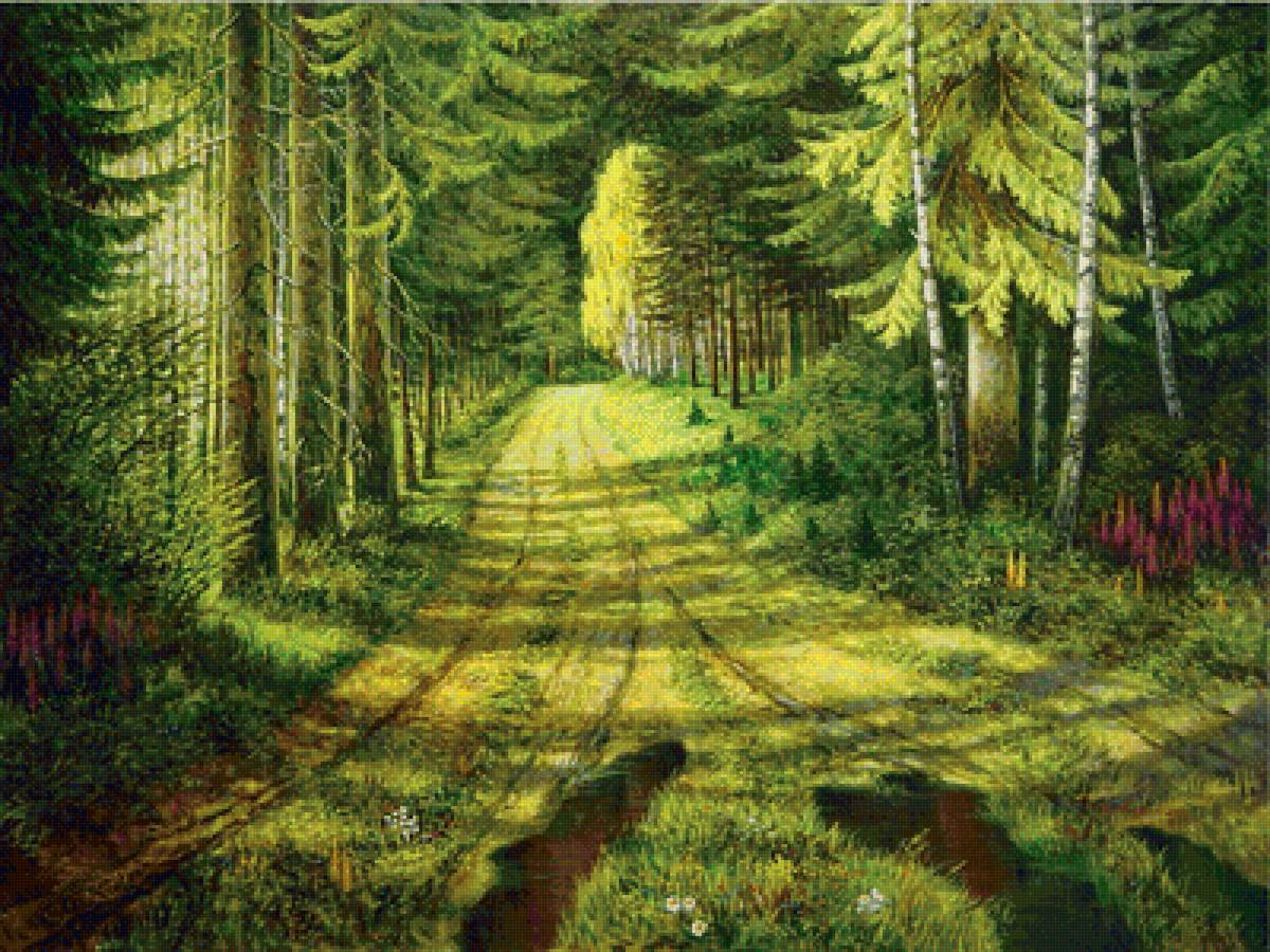 Дорога в лес - предпросмотр