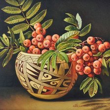 Схема вышивки «Рябина»