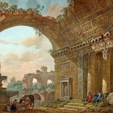 Оригинал схемы вышивки «Руины древнего Рима» (№1577051)