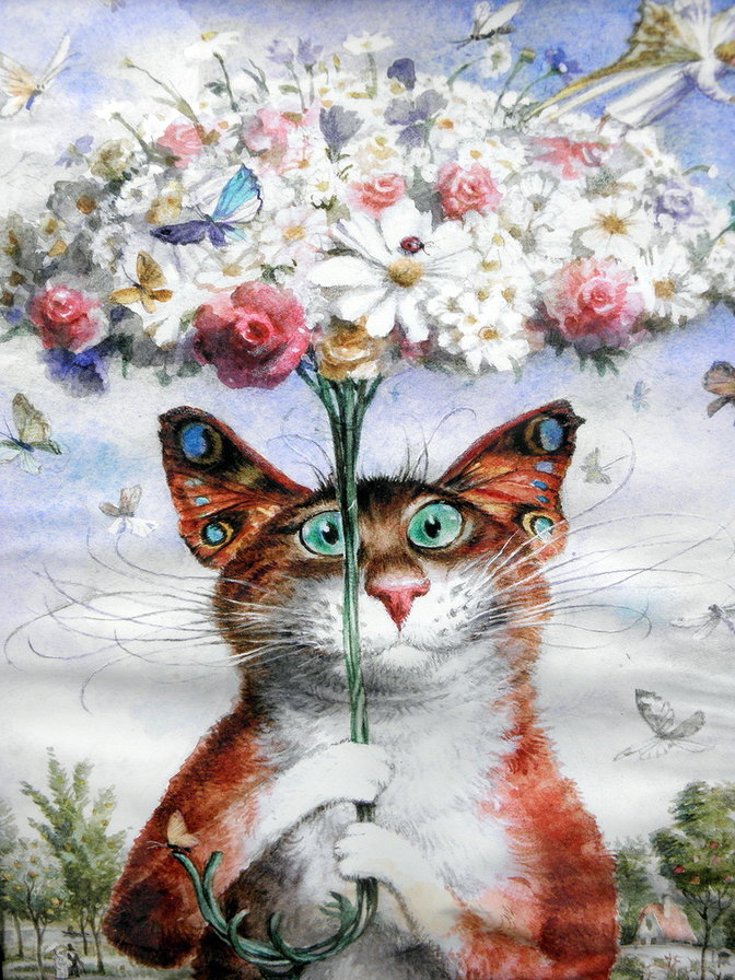 Владимир Румянцев Питерские коты 1 - коты петербург - оригинал