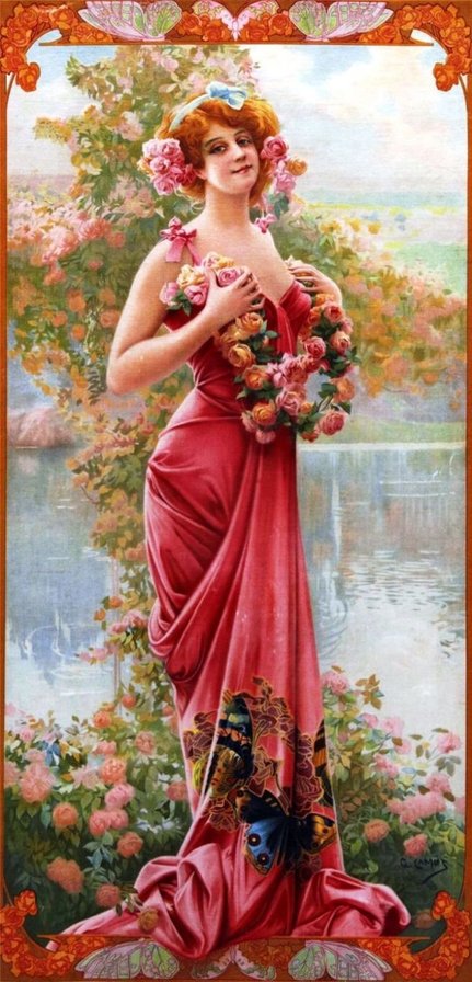 №1577396 - девушка, картина - оригинал