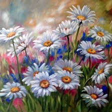 Схема вышивки «Ромашки»