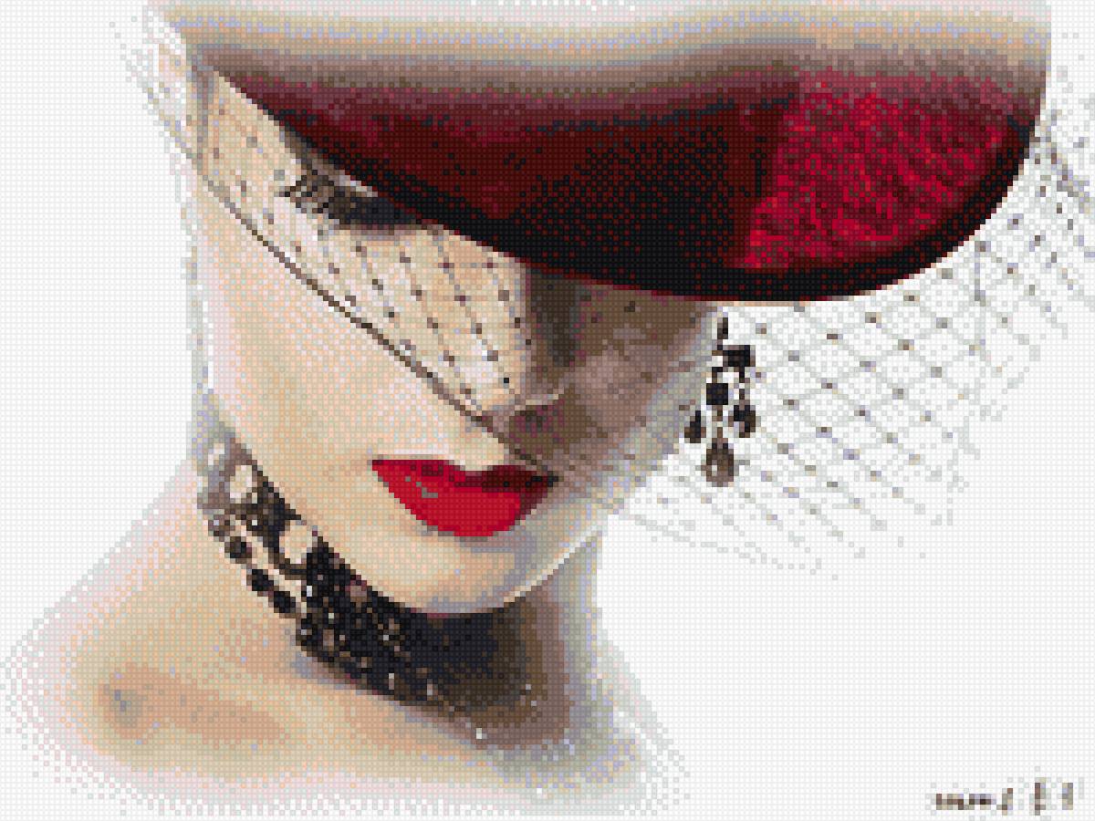 ДАМА С ВУАЛЬЮ - девушка - предпросмотр