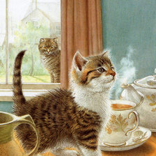 Схема вышивки «Коты»